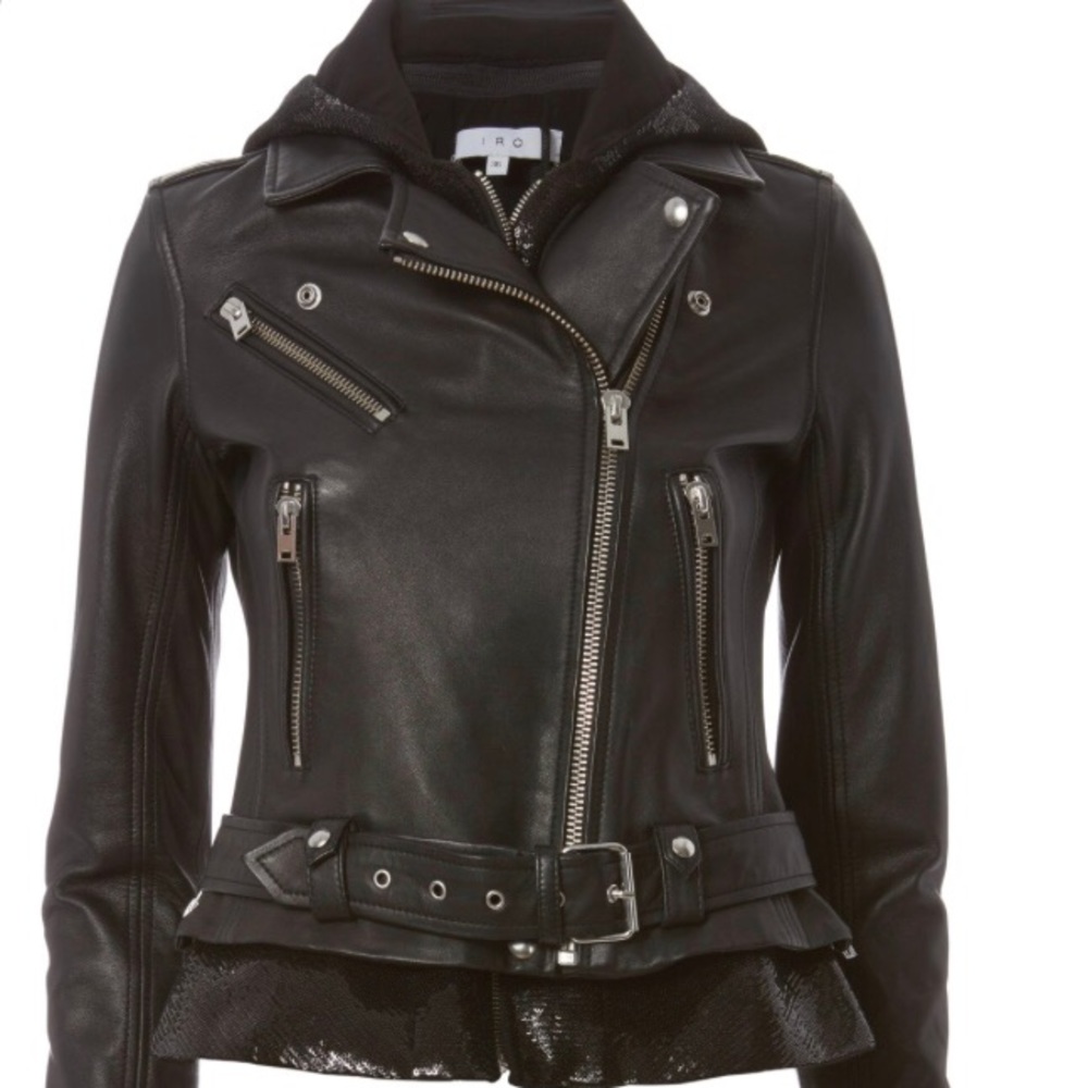 Iro Riley Sequin Insert Jacket 38 - image 1